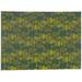 KAVKA DESIGNS Rhododendron Office Mat by Becky Bailey in Green | 0.08 H x 72 W x 48 D in | Wayfair MWOMT-17303-4X6-BBA8268