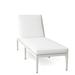 Summer Classics Elegante 78" Long Reclining Single Chaise w/ Cushions Metal in White | 36.5 H x 23 W x 78 D in | Outdoor Furniture | Wayfair