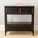 Longshore Tides Riggle 3 Drawer Sideboard in Black | 33 H x 32 W x 15 D in | Wayfair 887E53ED287246C3ADD2EB382A592364