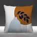 ULLI HOME Corini Abstract Mid-Century Indoor/Outdoor Throw Pillow Polyester/Polyfill blend | 16 H x 16 W x 4.3 D in | Wayfair