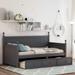 Modern Wood Twin Size Daybed with 3 Drawers, No Box Spring Needed