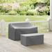 Arlmont & Co. 2 Piece Conversation Set Cover, Wicker in Gray | 30 H x 58 W x 36.5 D in | Outdoor Cover | Wayfair 6869FEDFEF2149F5BCBB4A233E2CC29E