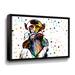 Latitude Run® Motley Monkey Freckles I by Aldridge - Graphic Art on Canvas Canvas, Cotton in Black | 24 H x 6.1 W x 2 D in | Wayfair