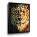 Latitude Run® Lion Stare Down by Aldridge - Graphic Art on Canvas Canvas, Cotton in Brown | 24 H x 6.1 W x 2 D in | Wayfair