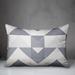 East Urban Home Geo Blocks 19 Outdoor Rectangular Pillow Cover & Insert Polyester/Polyfill blend in Blue | 14 H x 20 W x 1.5 D in | Wayfair