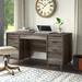 Greyleigh™ Halesworth Executive Desk Wood in Brown | 30 H x 59.06 W x 23.43 D in | Wayfair 52C8597C5B924228A427A38A735EF8F7