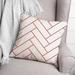 East Urban Home 5 Outdoor Square Pillow Cover & Insert Polyester/Polyfill blend in Pink | 18 H x 18 W x 1.5 D in | Wayfair