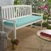 Breakwater Bay Outdoor Sunbrella Seat Cushion Metal in Green/Blue | 2 H x 40 W in | Wayfair C0DCF7627B2B4A90B66462E4563DD4C0