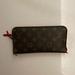 Louis Vuitton Bags | Louis Vuitton Wallet Insolite Cloth Wallet - Brown | Color: Brown/Red | Size: Os