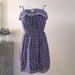 American Eagle Outfitters Dresses | Floral Ruffle Dress | Color: Blue/Purple | Size: 0