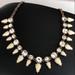 J. Crew Jewelry | J. Crew Rhinestone And Off White Gem Statement Necklace In Gold | Color: Cream/Gold | Size: Os