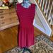 J. Crew Dresses | J Crew Knit Dress With Pockets. | Color: Blue/Red | Size: M