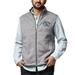 Men's League Collegiate Wear Heathered Gray North Carolina Tar Heels Saranac Full-Zip Vest