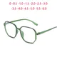 Lunettes de myopie à monture verte polygone blocage Blu-ray lunettes carrées pour hommes et