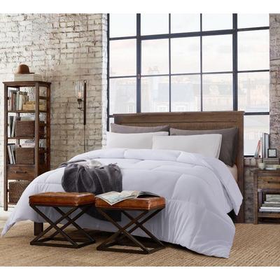 Subway Tile Down Alternative Comforter, White by St. James Home in White (Size KING)