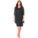 Plus Size Women's Sparkling Lace Jacket Dress by Catherines in Black (Size 28 WP)
