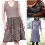 Anthropologie Dresses | Anthropologie Grey Test Pattern Sweater Dress S | Color: Gray | Size: S