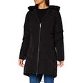 Scotch & Soda Maison Women's Padded Parka Jacket with Recycled Primaloft Filling, Black 0008, L