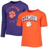 Preschool Orange/Purple Clemson Tigers Love of The Game Goal T-Shirt Combo Set