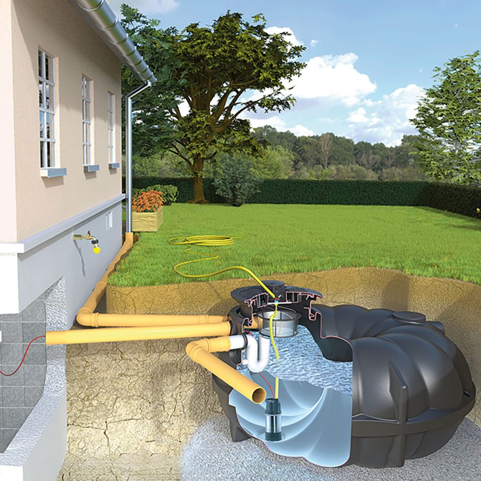Rewatec NEO Basic Gartenanlage Zisterne, 15000 l