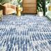 Blue/White 96 x 0.25 in Area Rug - Bokara Rug Co, Inc. Hand-Knotted High-Quality Ivory & Blue Area Rug Viscose/Wool | 96 W x 0.25 D in | Wayfair