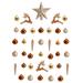 Holiday Christmas 40 Count Lux Shatterproof Ornament Set - 3