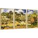 Vault W Artwork Van Gogh Wall Art by Vincent Van Gogh - 3 Piece Picture Frame Print Set on Canvas Canvas | 16.3 H x 36.3 W x 1.65 D in | Wayfair