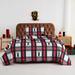 Loon Peak® Salette Reindeer Microfiber Quilt Set Polyester/Polyfill/Microfiber in Red | Queen Quilt + 2 Standard Shams | Wayfair