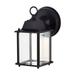 Satco 62154 - 8 watt 120 volt Black Clear Glass Shade Wall Lantern (LED 8W CUBE LANTERN 3000K 62-1571)