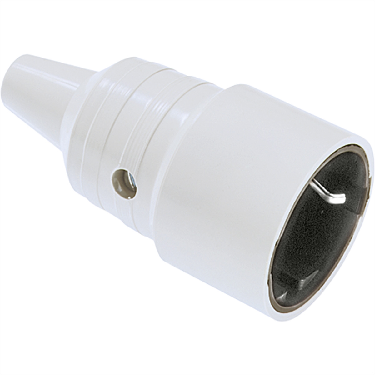 BACHMANN Schutzkontaktkupplung, grau montierbar mit Knickschutztülle Image