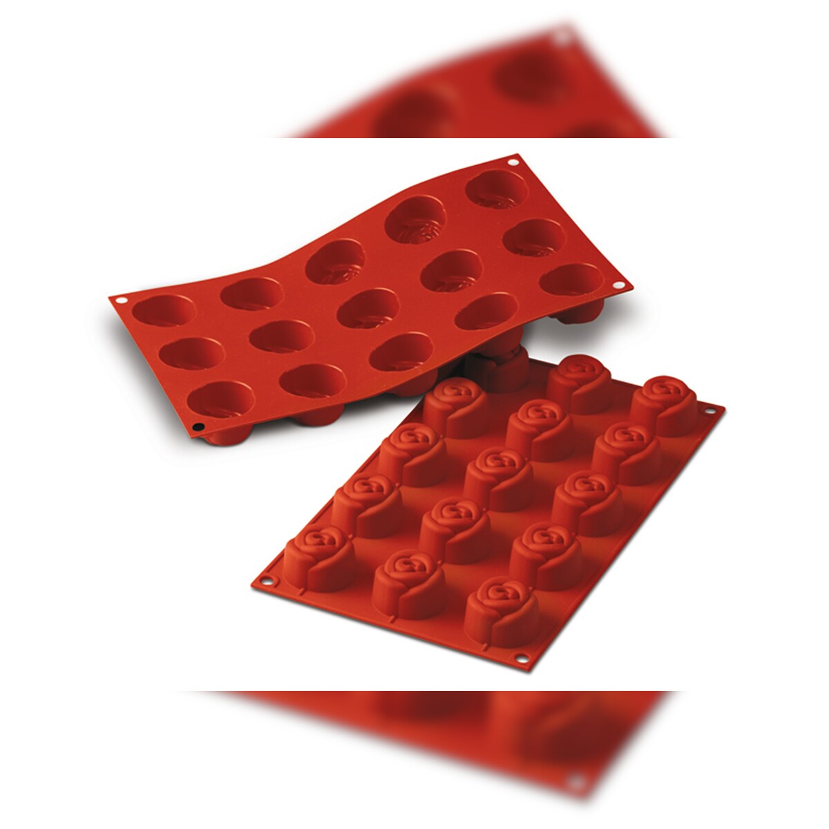 Schneider - Silikonbackform Rose, Ø 44 mm, Höhe: 27 mm Image