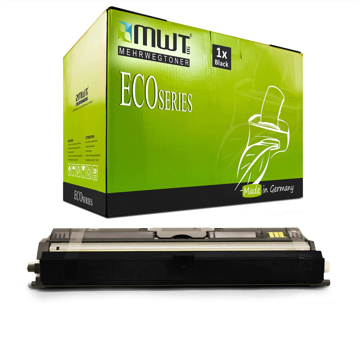 1 Mehrwegtoner kompatible Lasertoner ersetzt OKI 44250724 Schwarz Image