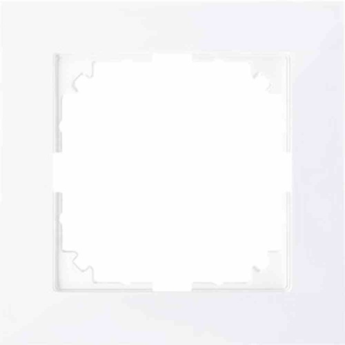 Merten M-Pure Rahmen, 1f, aktivweiß, glänzend, Kunststoff, geeignet für Geräteeinbaukanal, geeignet für Unterputz-Installation Image