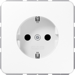 Jung SCHUKO-Steckdose CD 1520 BFKI WW CD1520BFKIWW Image