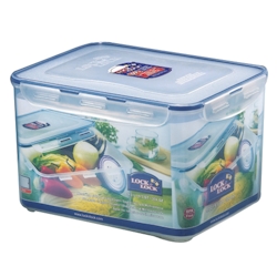 Lock & Lock HPL838 Lebensmittelaufbewahrungsbehälter Rechteckig Box 9 l Blau, Transparent Image