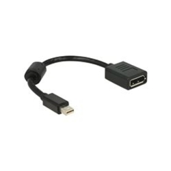 Delock DisplayPort-Adapter DisplayPort W bis Mini M 21 cm 1.2 Schwarz Image