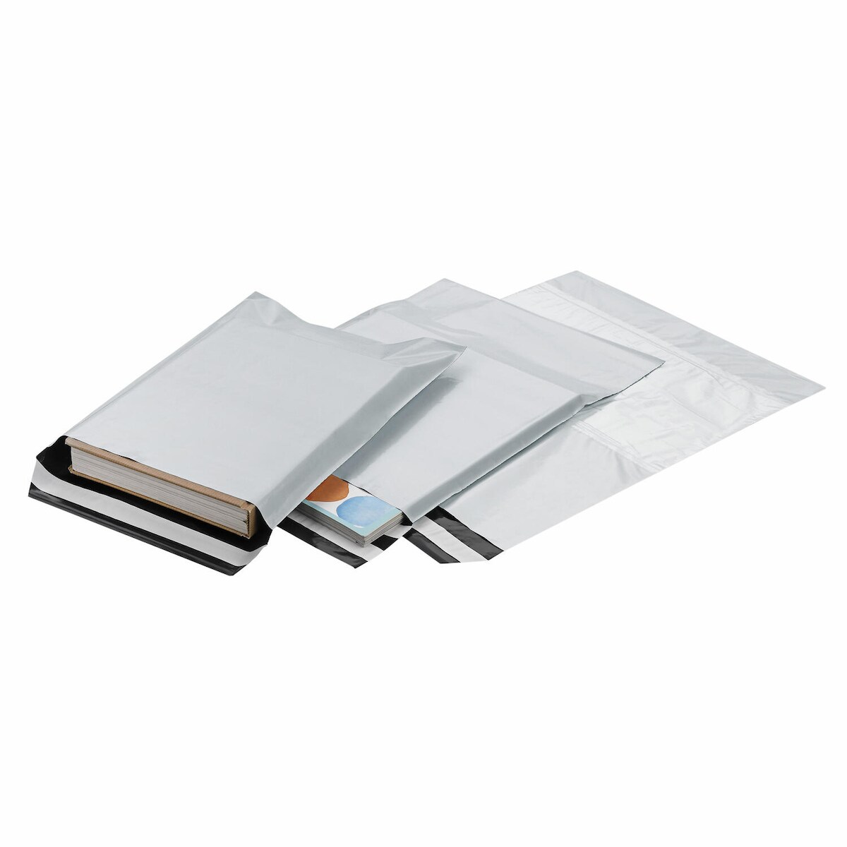 VEPATIM 100x Folienversandtaschen COEX Adhäsionsverschluss aus rLDPE 165x220+40mm C5 Image