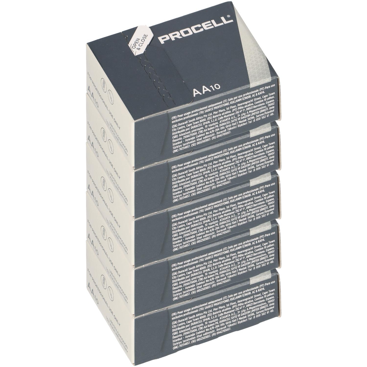 50x Duracell Procell MN1500 Mignon Mignon AA LR6 Batterie Image