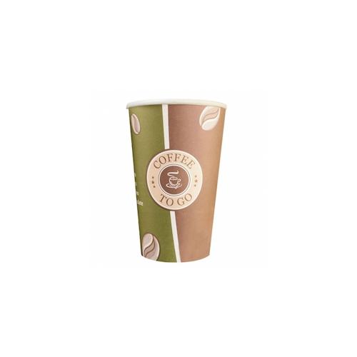 „50x Kaffeebecher Premium „“Coffee to go““ Pappe beschichtet 16oz. 400 ml“