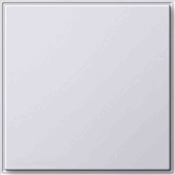 Gira TX_44 Zentralplatte, Blindabdeckung, weiß, Befestigung mit Schraube, ohne Beschriftungsfeld, 026866 Image