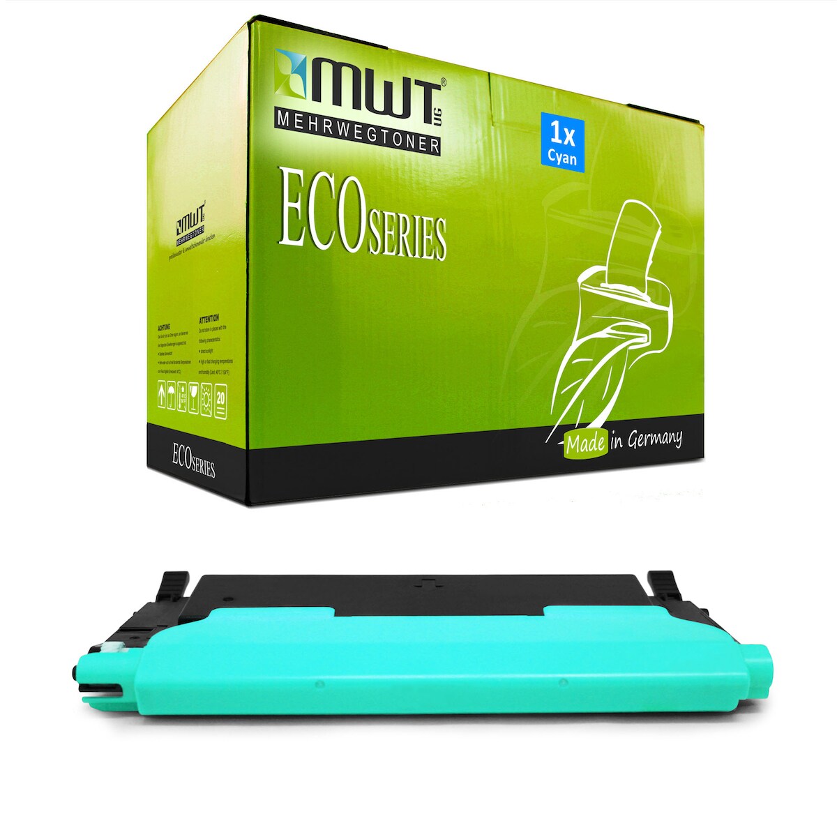 1 Mehrwegtoner kompatible Lasertoner ersetzt Samsung CLT-C404S Cyan Image