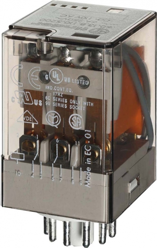 Finder Ind-Rel. 11pol. 230VAC 3W 60.13.8.230.0040 601382300040 Image