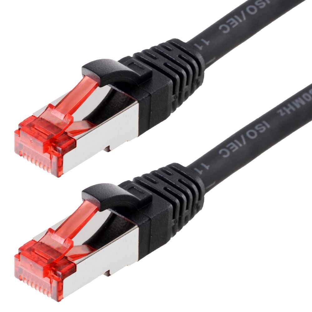 Helos Patchkabel S/FTP Cat 6 schwarz 15,0m Image