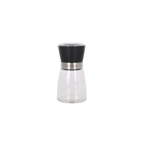 Quttin Gewürzmühle Pfeffermühle Salzmühle; Glas & Edelstahl mit Keramikmahlwerk
