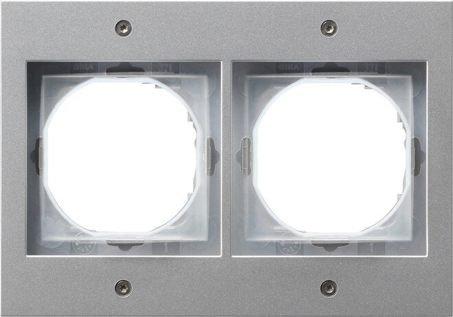 Gira Abdeckrahmen 2f.alu 021265 Image