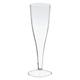 1-PACK 12x Einweg-Champagnerglas Sektglas 100ml PS 2 tlg. transparent glasklar