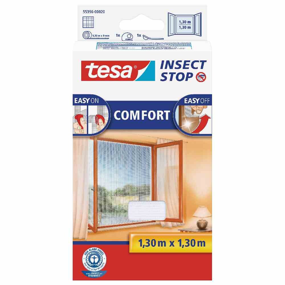 TESA tesa® Insect Stop Fliegengitter Fliegengitter für Fenster weiß 130 x 130 cm Image