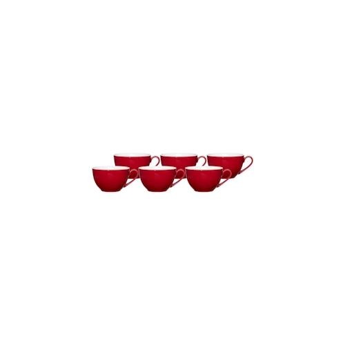 Ritzenhoff & Breker DOPPIO Kaffeetasse 200 ml rot 6er Set