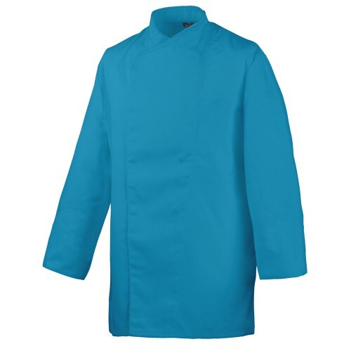 Exner HACCP-Kochjacke langarm, mit Druckknöpfen, Innentaschen : türkis 65% Polyester 35%Baumwolle 220 g/m² M Image