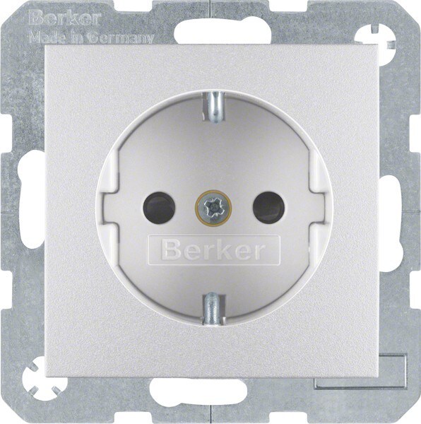 Berker Schuko-Steckd.alu matt 47231404 Image